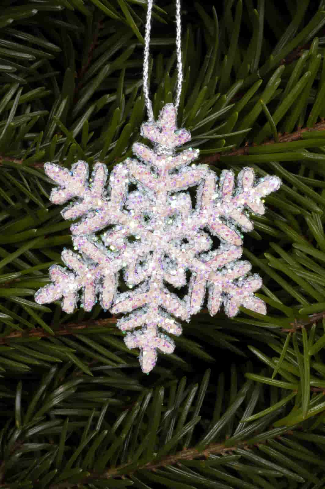 Baumbehang Schneeflocke groß - Auslaufartikel