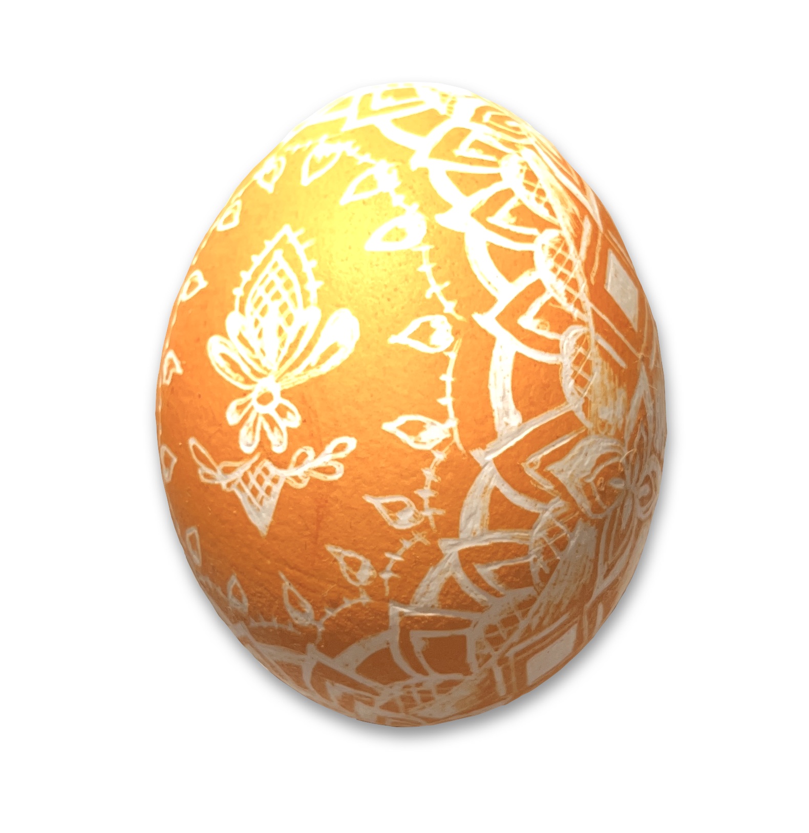 Osterei - Kratztechnik gelb 2