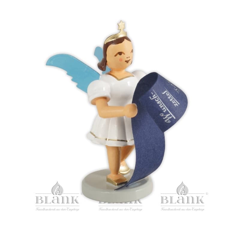 Blank - Kurzrockengel farbig mit Wunschzettel