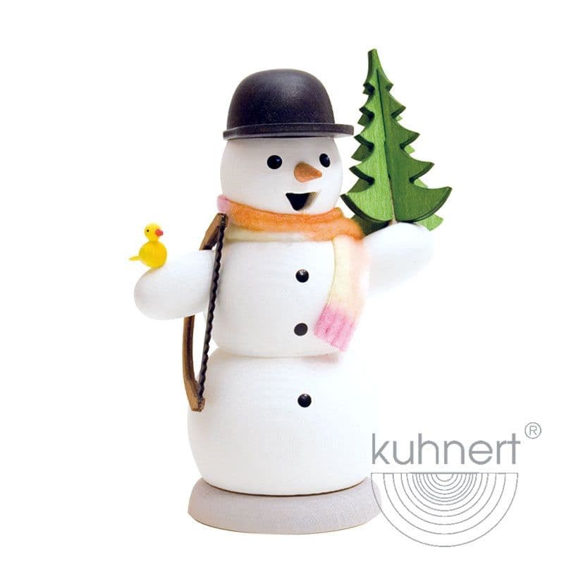 Schneemann mit Tanne und Säge - Auslaufartikel