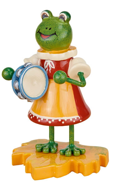 Hubrig - Frosch Mädchen mit Tamburin