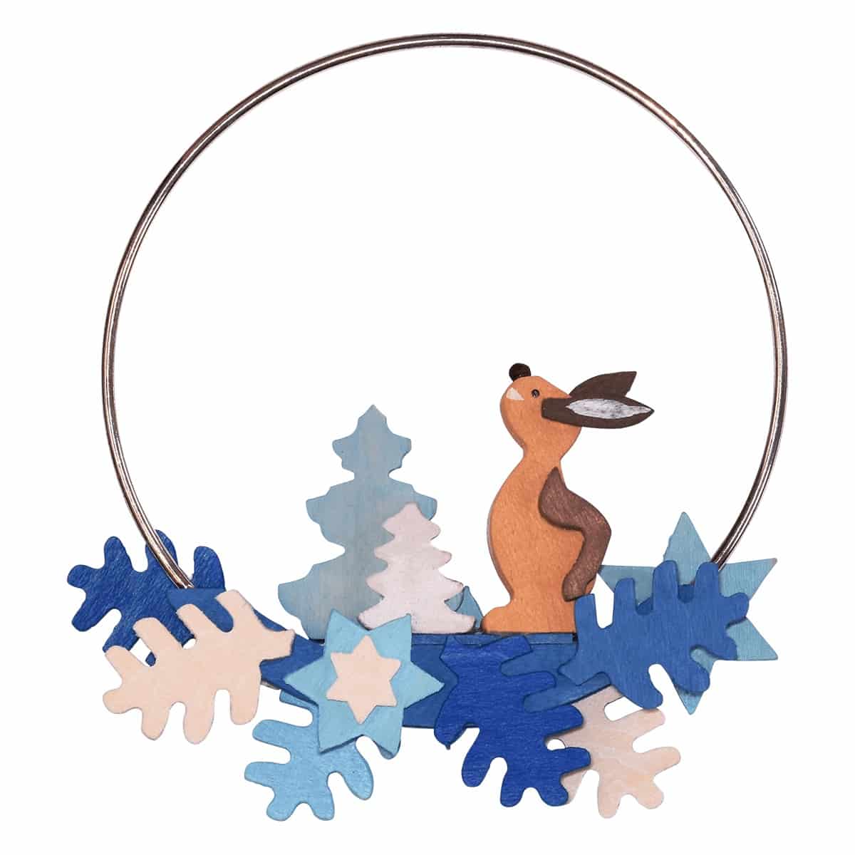 Hase im Ring als Baumschmuck