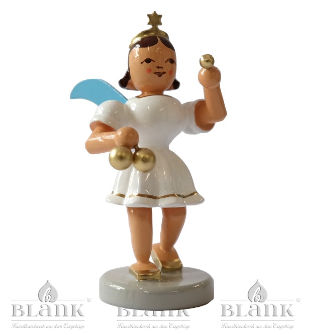 Blank - Kurzrockengel farbig mit Weihnachtskugeln - Auslaufartikel