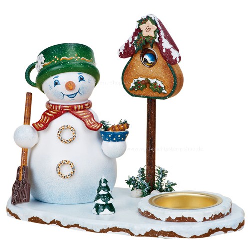 Hubrig - Räuchermann Schneemann mit Teelicht