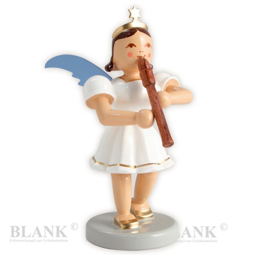 Blank - Kurzrockengel farbig mit Blockflöte