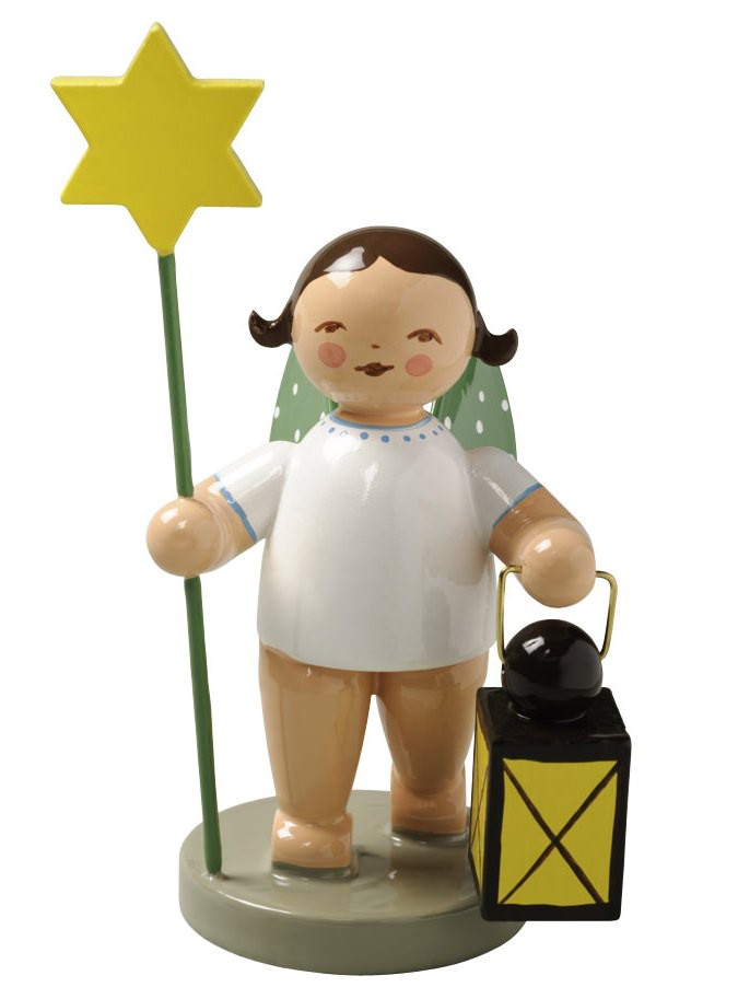 Engel mit Stern und Laterne