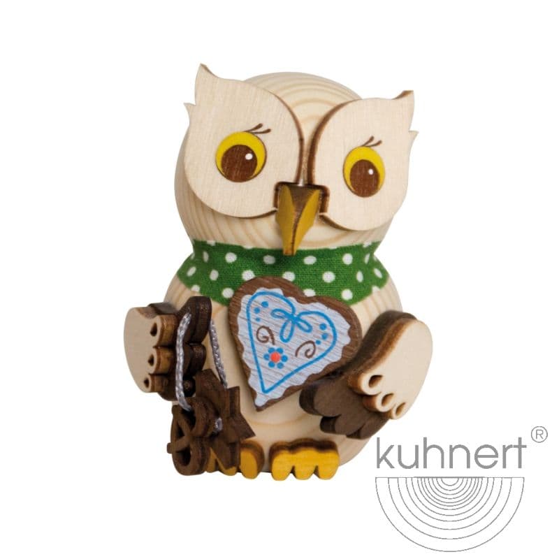 Mini Eule mit Lebkuchenherz