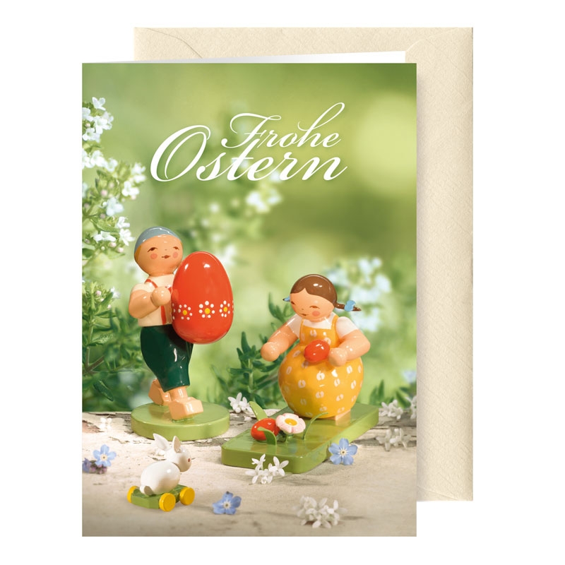 Grußkarte Ostern mit Briefumschlag