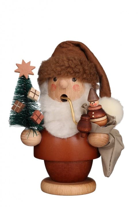 Räuchermann Weihnachtsmann natur