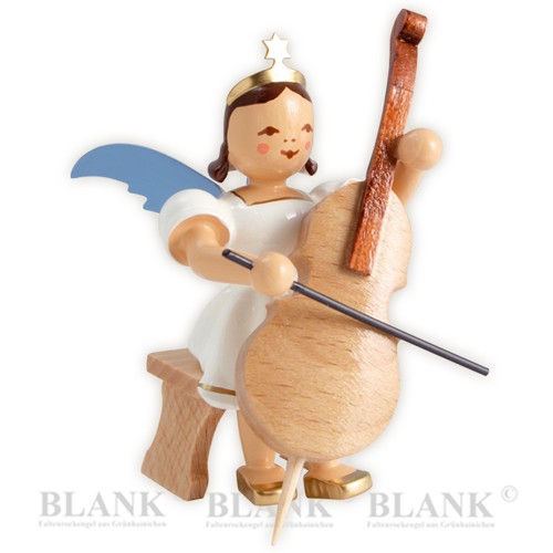 Blank - Kurzrockengel farbig mit Violoncello sitzend
