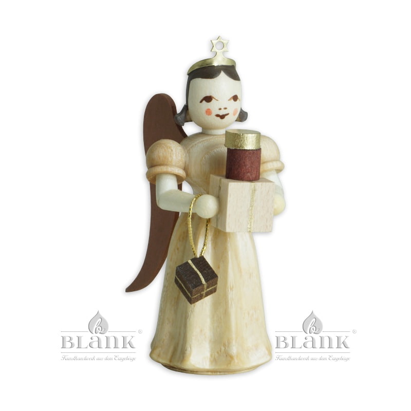 Blank - Faltenlangrockengel mit Geschenken