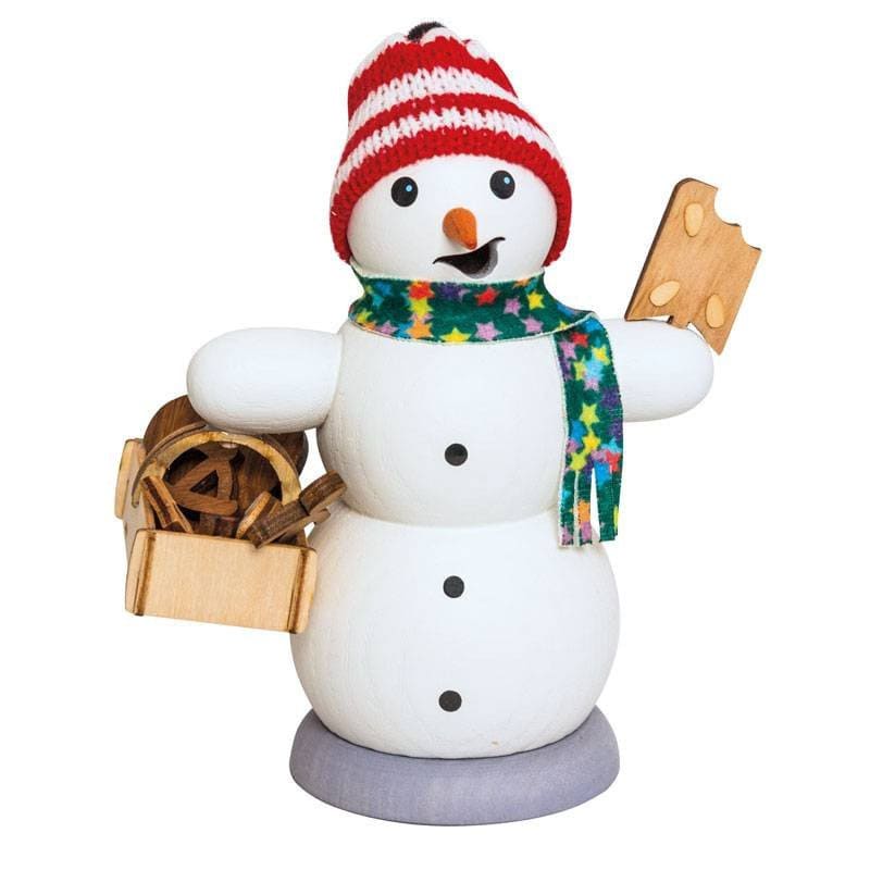 Schneemann mit Lebkuchenkorb