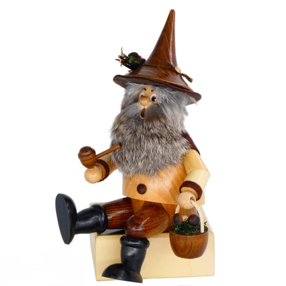 Räuchermann Kantenhocker Waldwichtel Pilzsammler