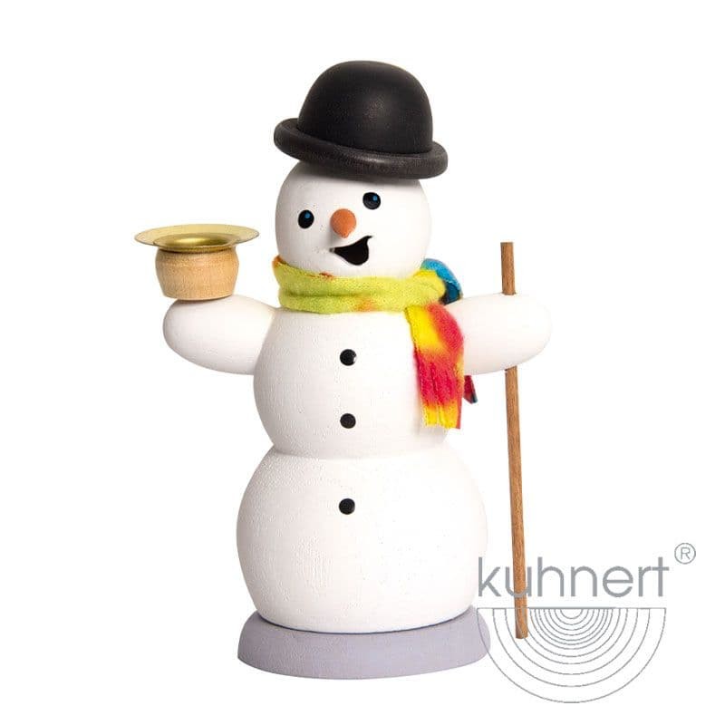 Schneemann mit Kerze - Auslaufartikel