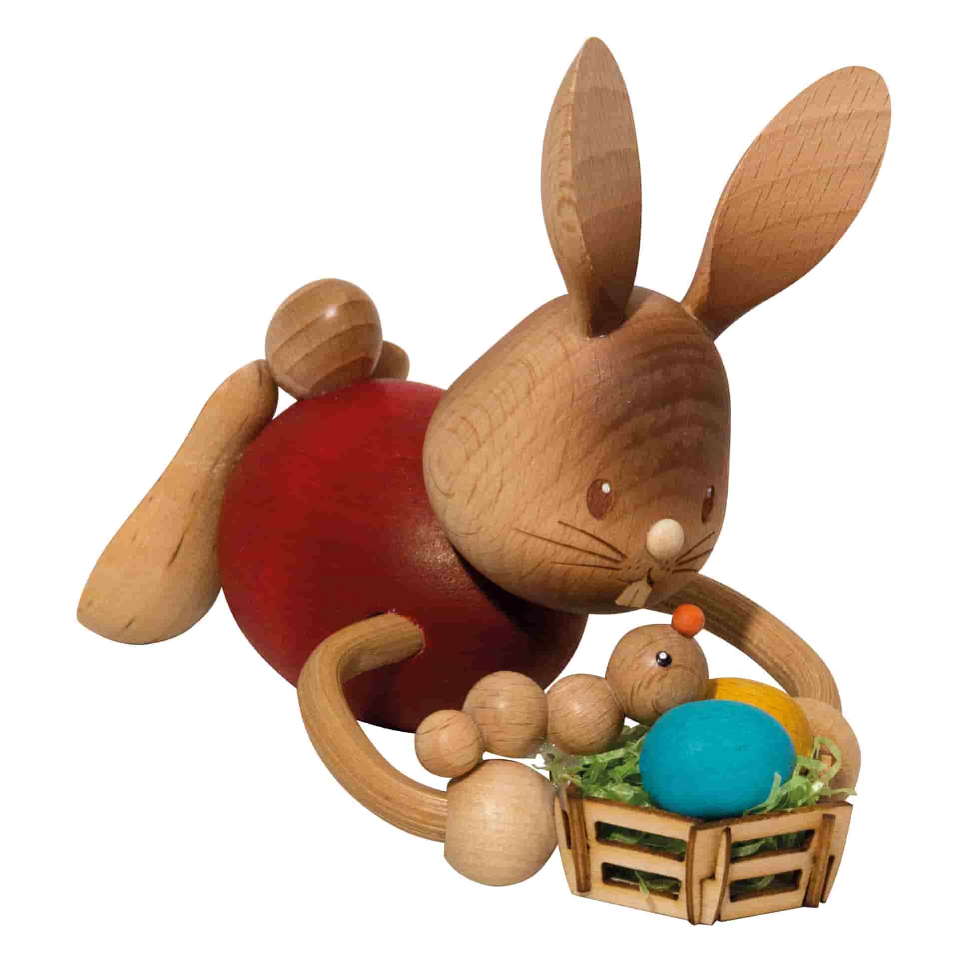 Stupsi Hase mit Ostereierkorb