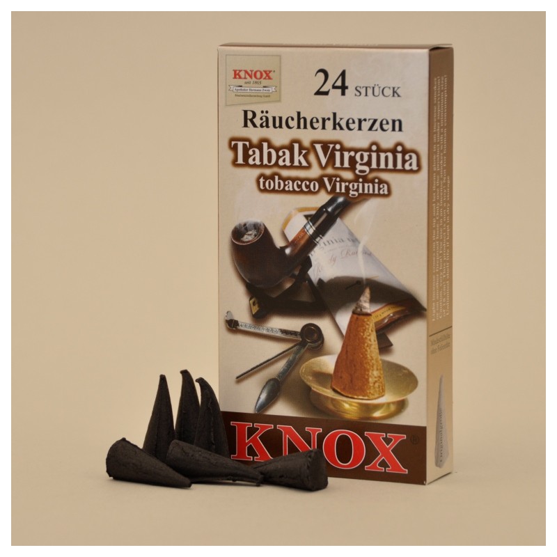 KNOX Räucherkerzen Tabak Virginia 24 St. / Pkg.