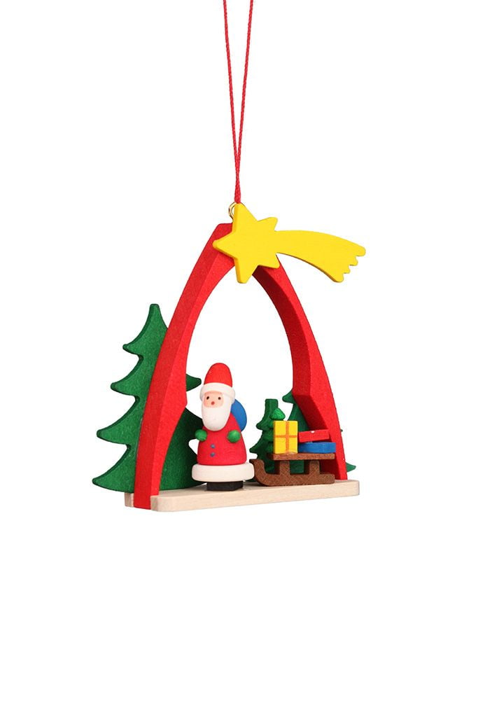 Baumbehang Weihnachtsmann im Bogen