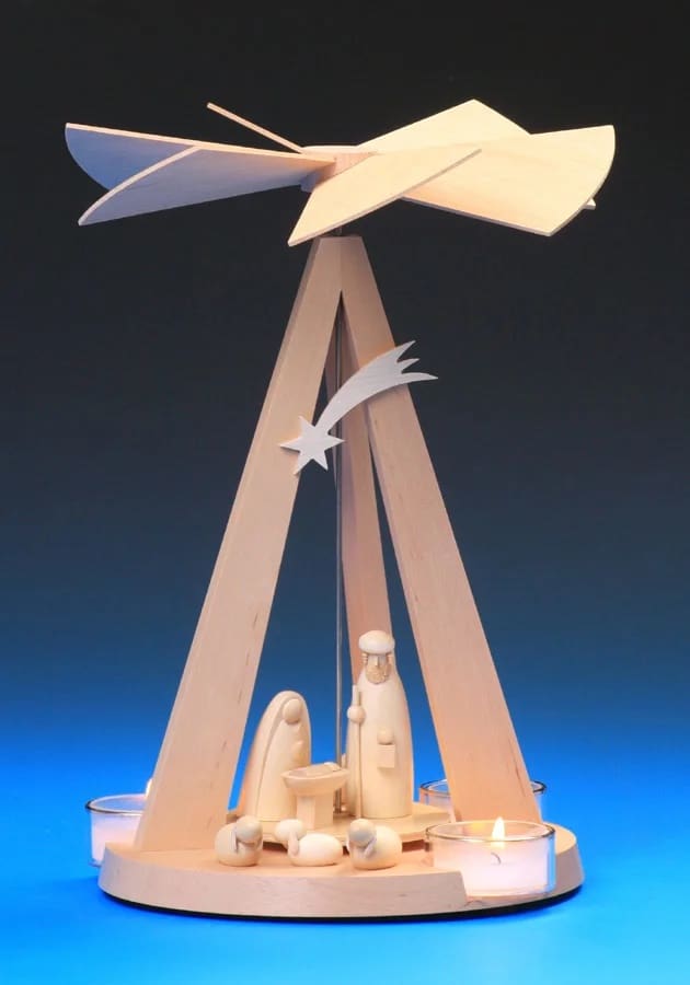 Pyramide Mini-Delta mit Christi Geburt, natur