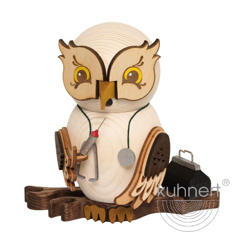 Rauchfigur Eule Arzt