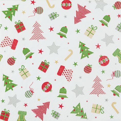 Servietten - Christmas Icons Classic