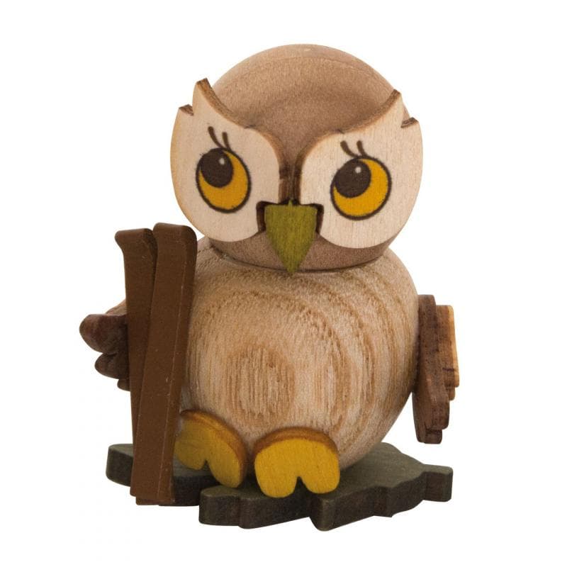 Eulenkind mit Ski - Auslaufartikel