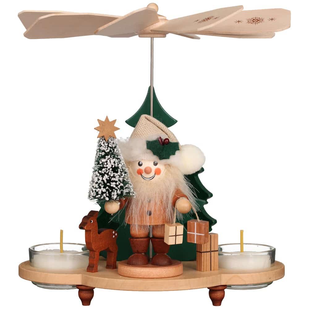 Pyramide Weihnachtsmann natur - Auslaufartikel