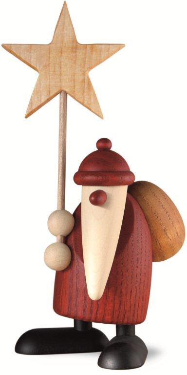 Weihnachtsmann mit Stern