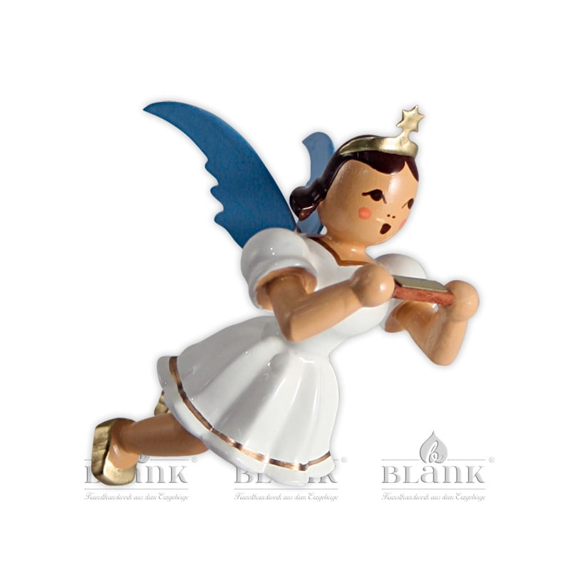 Blank - Schwebeengel farbig mit Mundharmonika