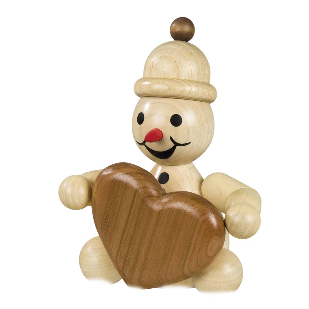 Schneemann Junior mit Herz