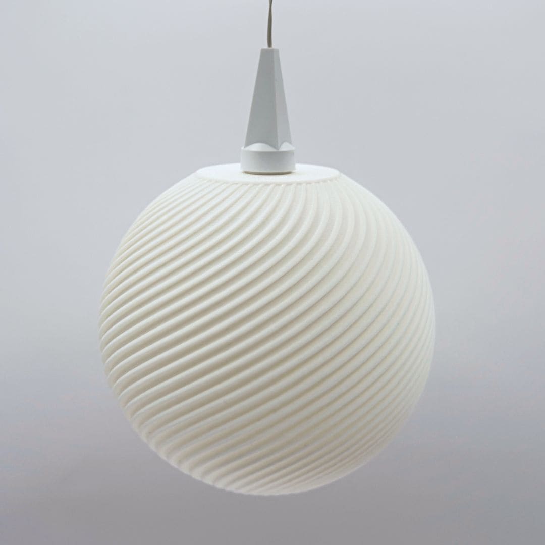 Lampenschirm Osterei - weiß