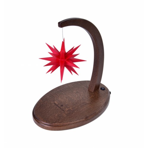 Original Herrnhuter Sternenbogen nussbaum - A1e rot