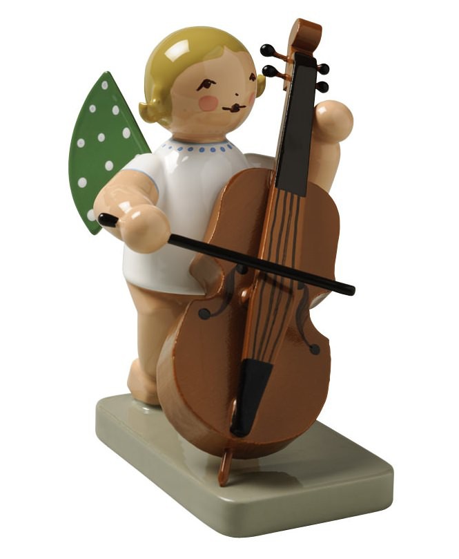 Engel mit Kontrabass