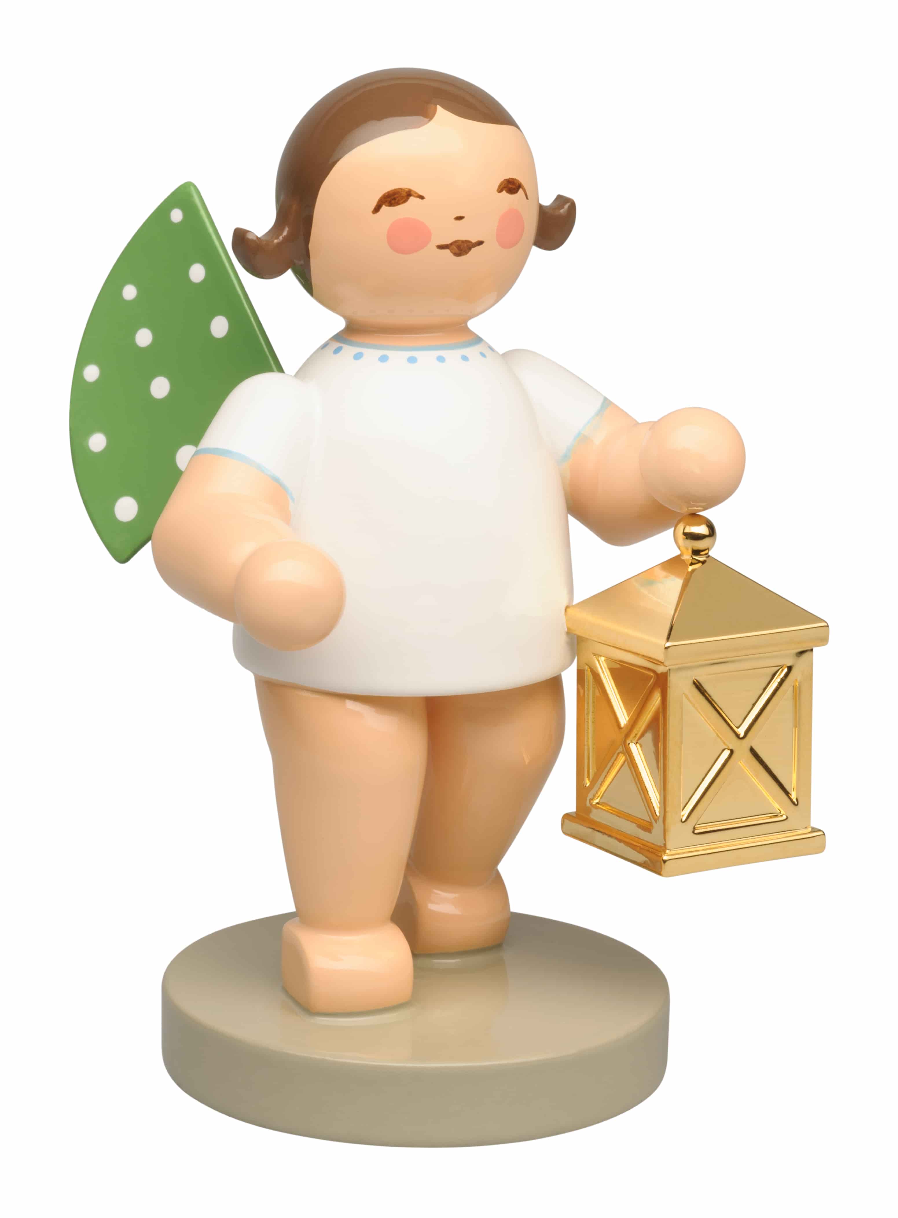 Goldedition Nr. 18, Der Weggefährte, Engel mit Laterne, vergoldet