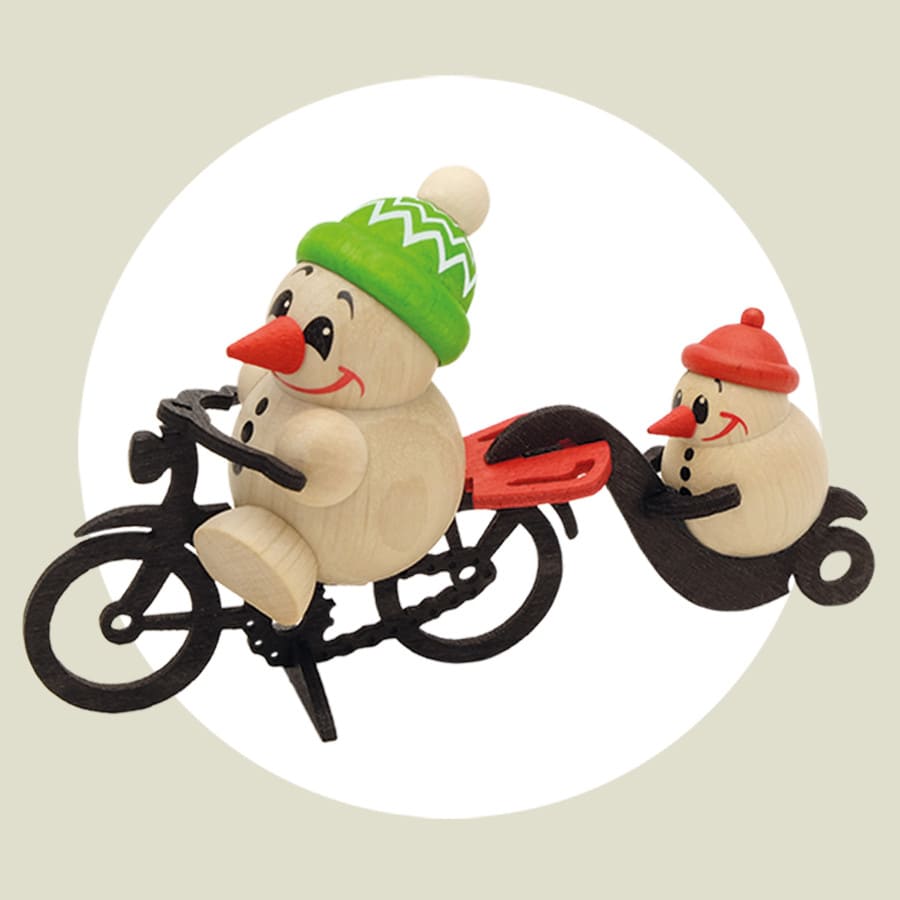 Cool Man auf Fahrrad mit Anhang - Auslaufartikel