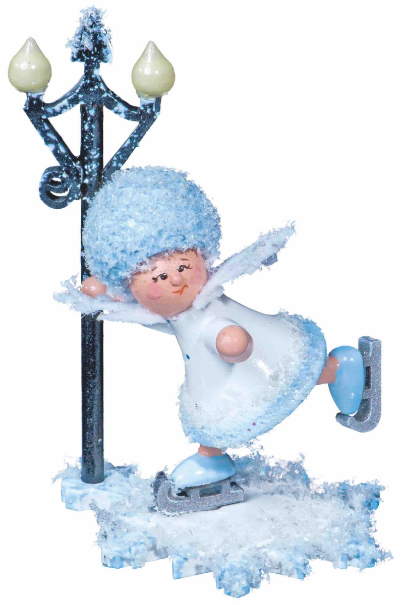 Schneeflöckchen als Schlittschuhfahrer