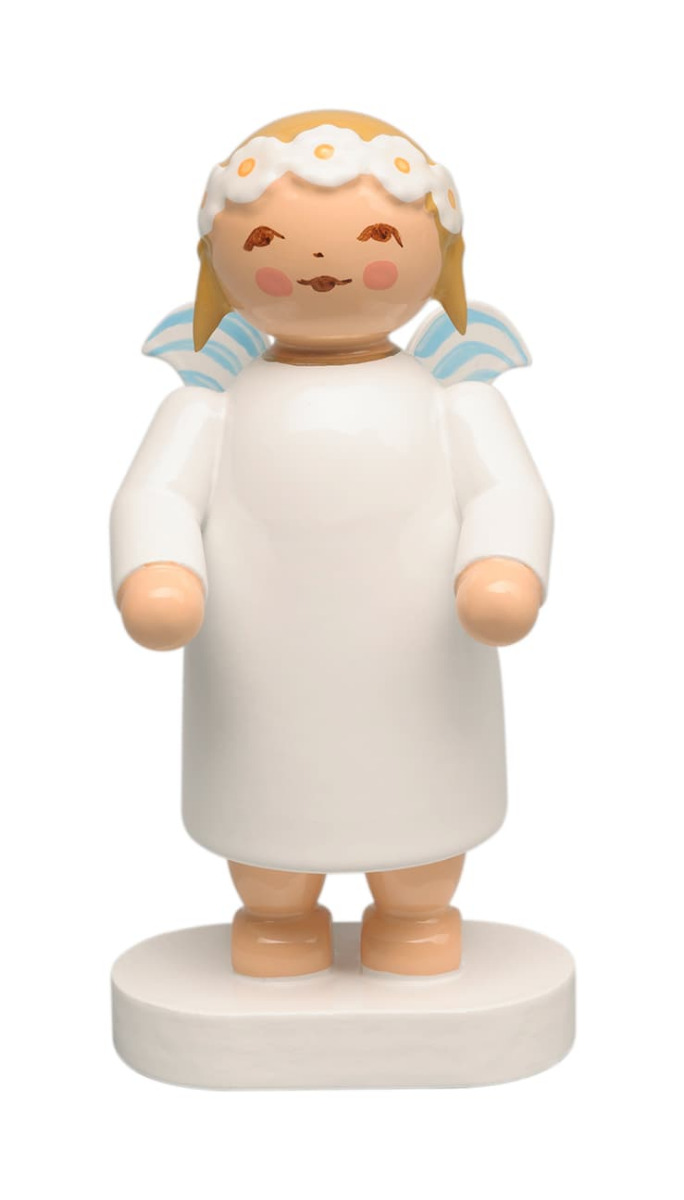 Margeritenengel mit beiden Händen haltend, für Buchstaben