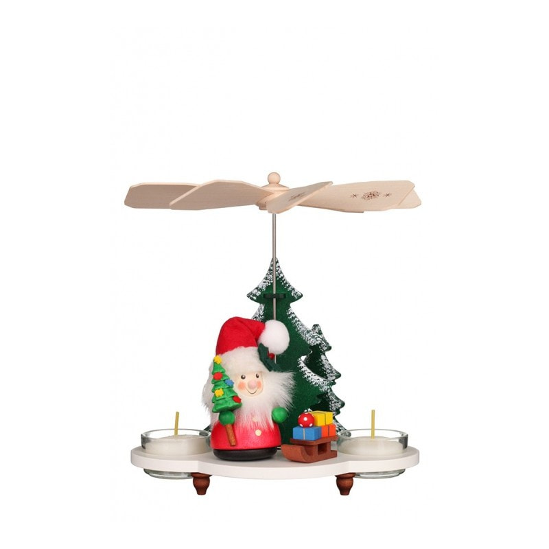 Pyramide Weihnachtsmann mit Schlitten - Auslaufartikel