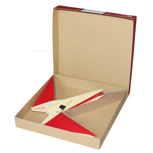 Annaberger Faltstern No. 5 ø 58 cm Spitzen rot-gelb