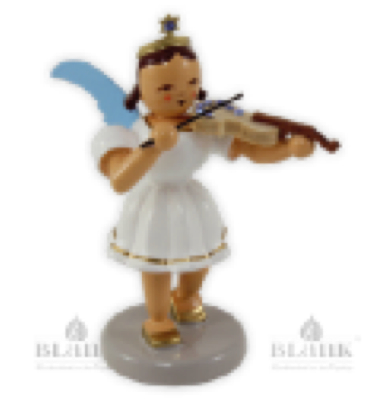 Blank - Kurzrockengel farbig mit Violine und Swarovski-Elements