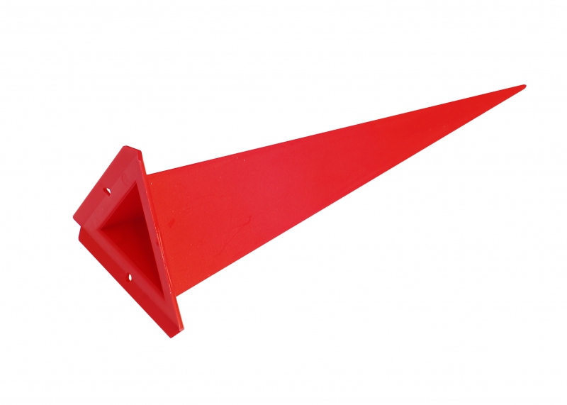 Ersatz-Zacke dreieckig für Herrnhuter Sterne aus Kunststoff 68 cm (A7) rot