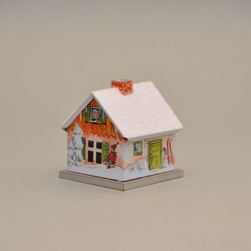 Räucherhaus "Winterhaus mit Schneemann"