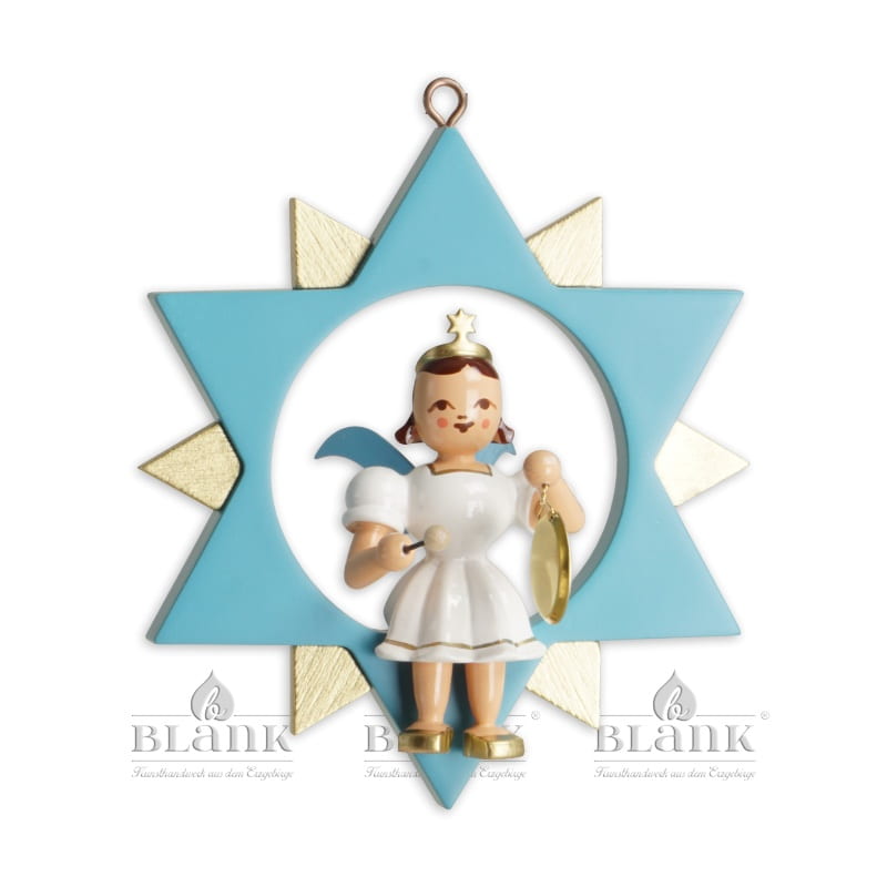 Blank - Kurzrockengel farbig im Stern mit Gong