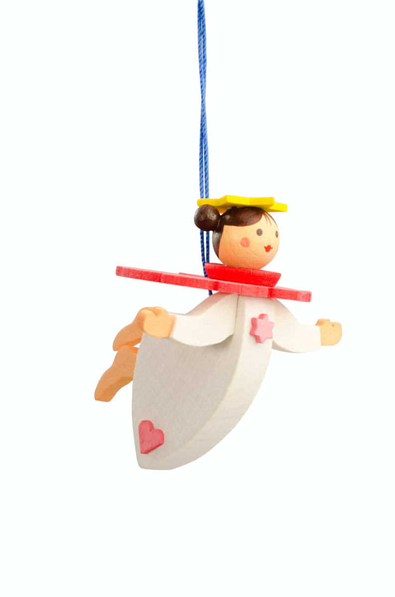 Schwebeengel rosa als Baumschmuck