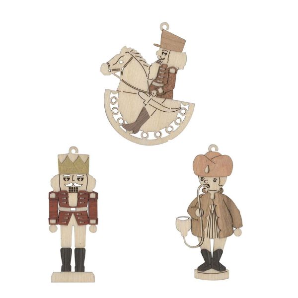 Baumschmuck Erzgebirge 6er-Set