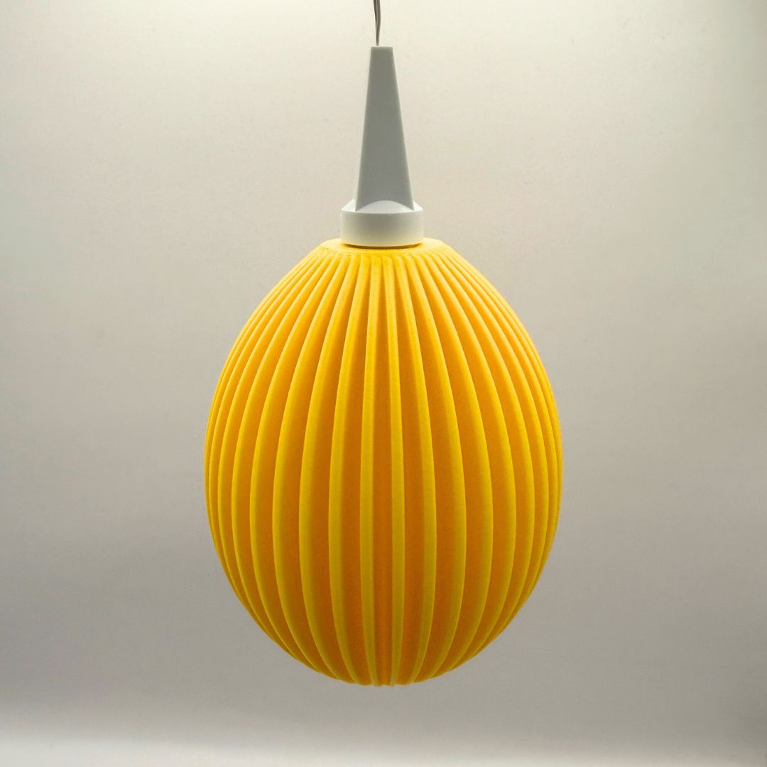 Lampenschirm Osterei - gelb