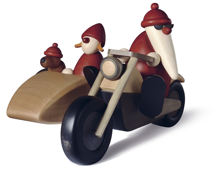 Familienausflug auf Motorrad