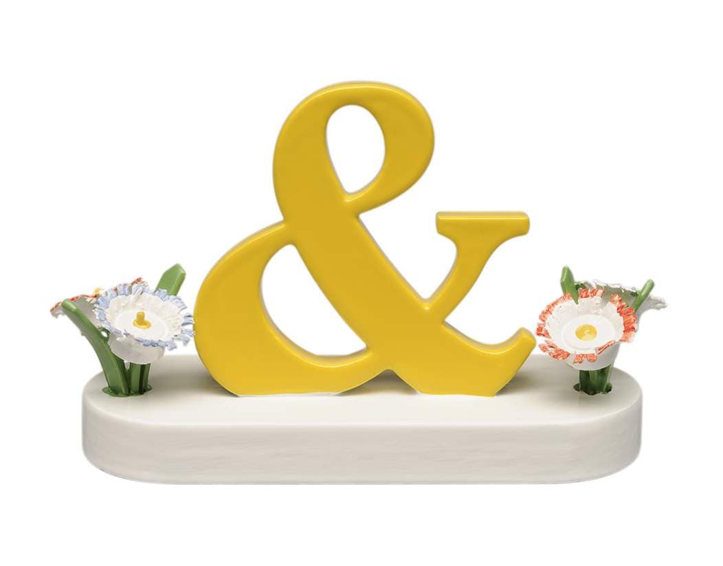 Sonderzeichen &, mit Blumen