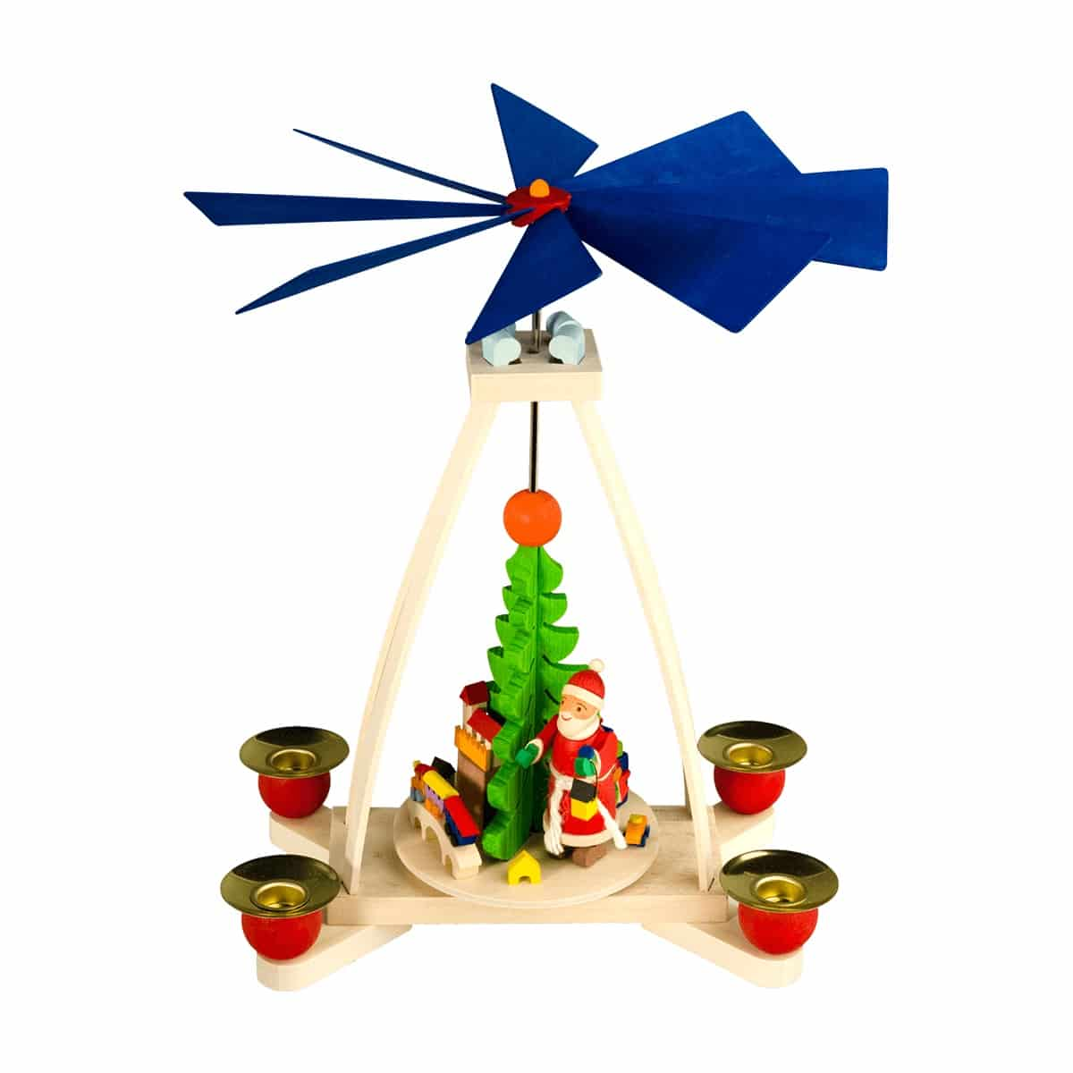 Tischpyramide mit Weihnachtsmann