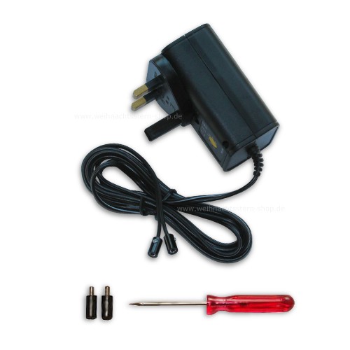 GROßBRITANNIEN Netzteil 500mA für Original Herrnhuter Sterne (ø 8 und 13 cm)