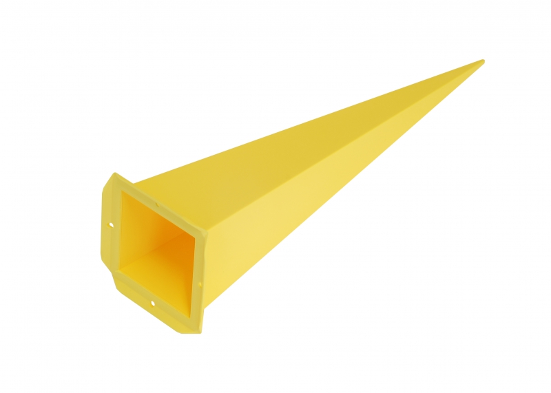 Ersatz-Zacke viereckig für Herrnhuter Sterne aus Kunststoff 68 cm (A7) gelb
